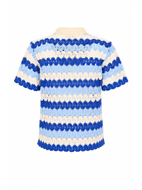 Polo camicia Monet in crochet di cotone Mc2 Saint Barth | MOE000100585L